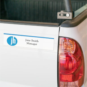 Jackson Hewitt Blue Editable Bumper Sticker