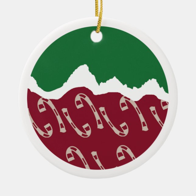 Jackson Hole Christmas Ceramic Tree Decoration (Front)