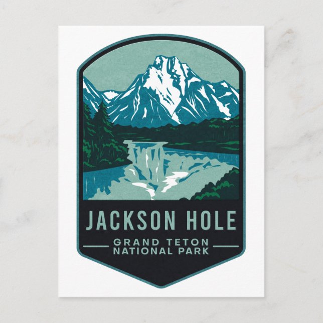 Jackson Hole Grand Teton National Park Postcard (Front)