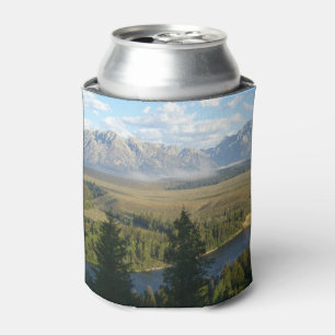 Jackson Hole Mountains and River Can Cooler