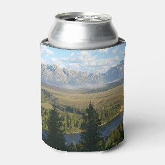 Jackson Hole Mountains and River Can Cooler