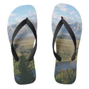 Jackson Hole Mountains and River Jandals