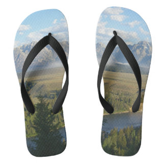 Jackson Hole Mountains and River Jandals
