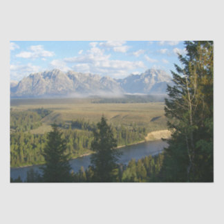 Jackson Hole Mountains and River Tissue Paper