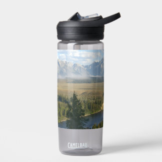 Jackson Hole Mountains and River Water Bottle