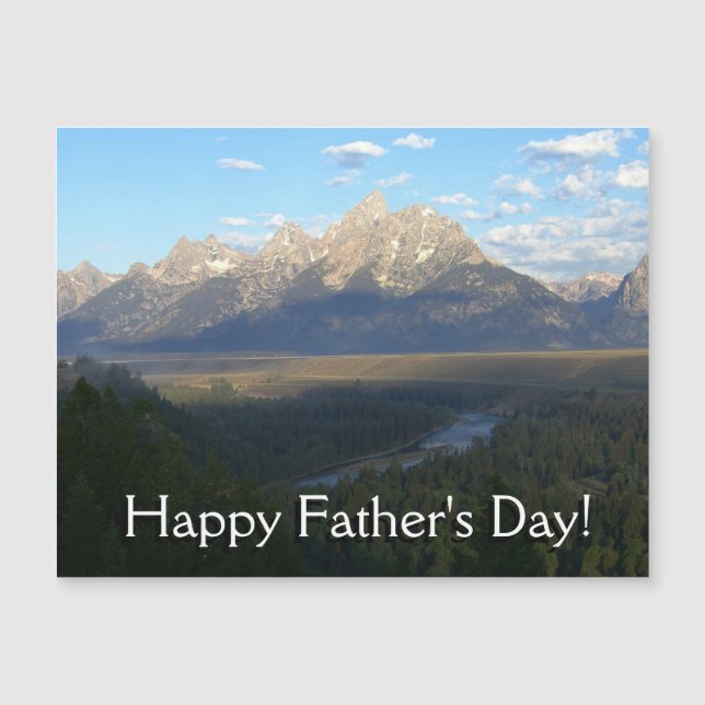 Jackson Hole Mountains Father's Day Card (Front)