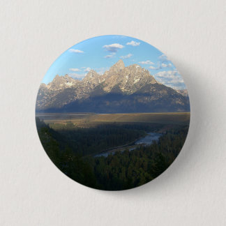 Jackson Hole Mountains (Grand Teton National Park) 6 Cm Round Badge