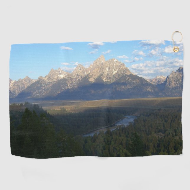 Jackson Hole Mountains (Grand Teton National Park) Golf Towel (Horizontal)