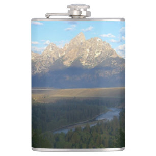 Jackson Hole Mountains (Grand Teton National Park) Hip Flask