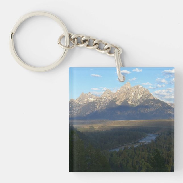 Jackson Hole Mountains (Grand Teton National Park) Key Ring (Front)