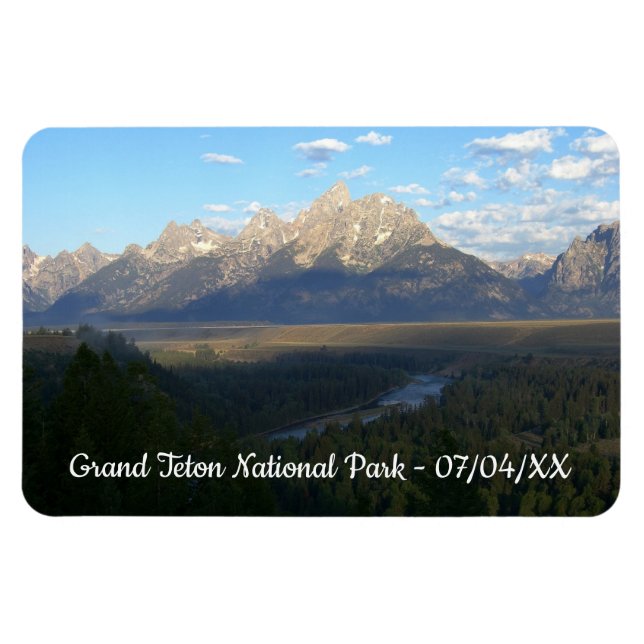Jackson Hole Mountains (Grand Teton National Park) Magnet (Horizontal)