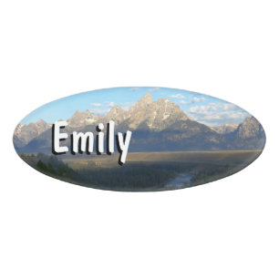 Jackson Hole Mountains (Grand Teton National Park) Name Tag