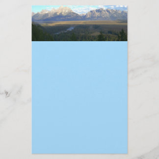 Jackson Hole Mountains (Grand Teton National Park) Stationery