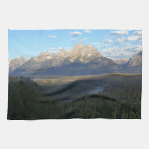 Jackson Hole Mountains (Grand Teton National Park) Tea Towel