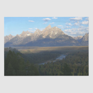 Jackson Hole Mountains (Grand Teton National Park) Tissue Paper