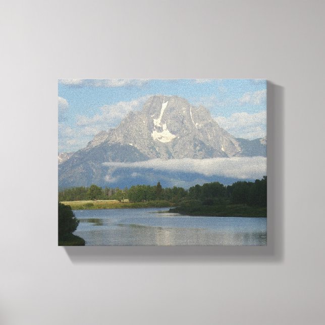 Jackson Hole River at Grand Teton National Park Canvas Print (Front)