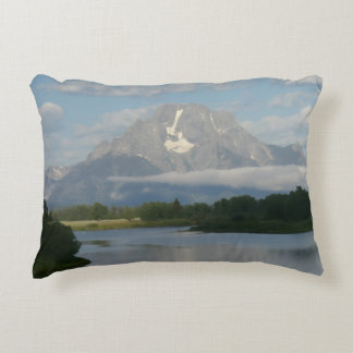 Jackson Hole River at Grand Teton National Park Decorative Cushion