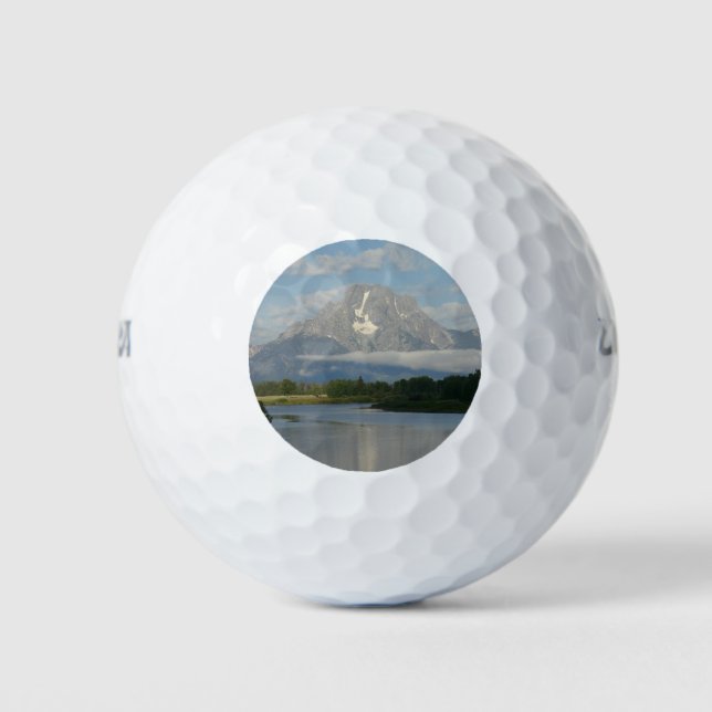 Jackson Hole River at Grand Teton National Park Golf Balls (Front)