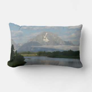 Jackson Hole River at Grand Teton National Park Lumbar Cushion