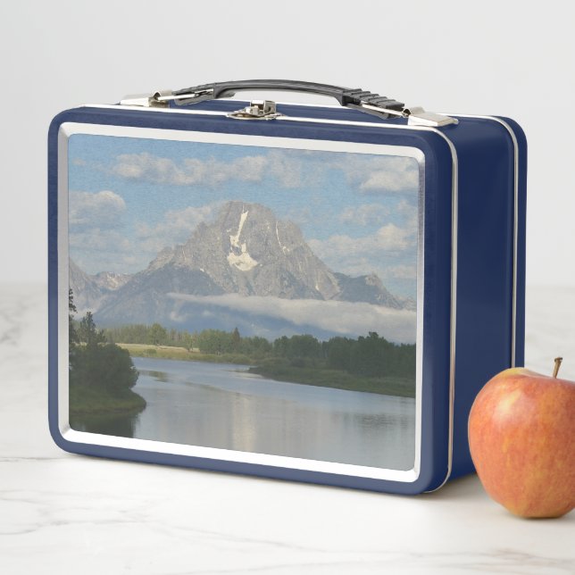 Jackson Hole River at Grand Teton National Park Metal Lunch Box (In Situ)