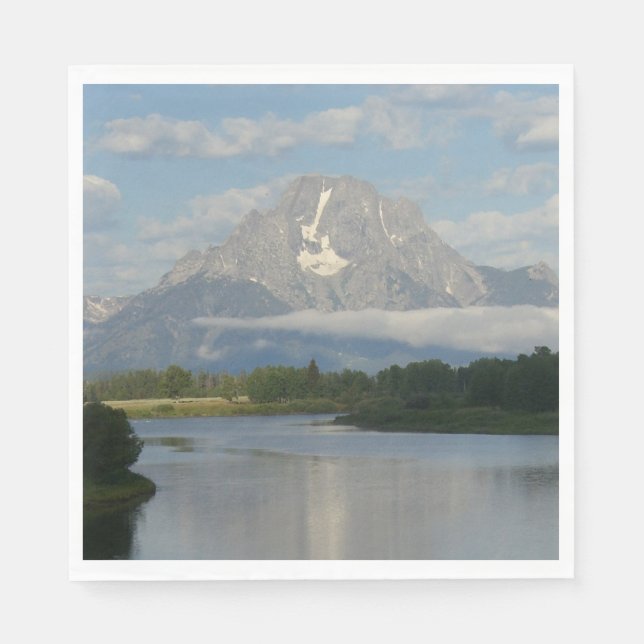 Jackson Hole River at Grand Teton National Park Napkin (Front)