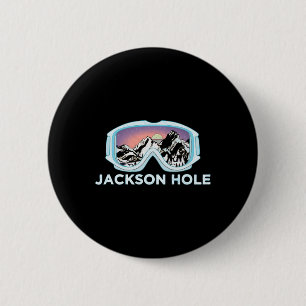 Jackson Hole Ski Design Jackson Hole  6 Cm Round Badge