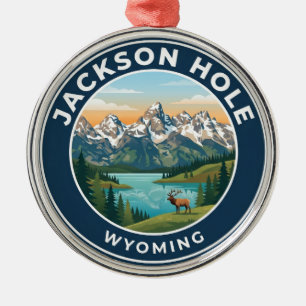 Jackson Hole USA Metal Tree Decoration