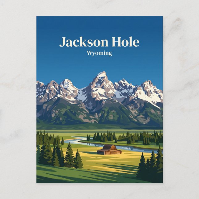 Jackson Hole USA Postcard (Front)