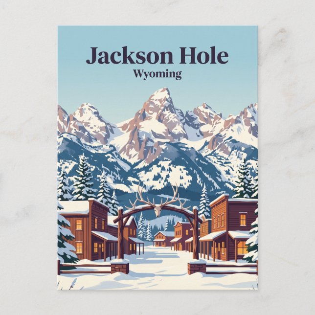 Jackson Hole USA Postcard (Front)