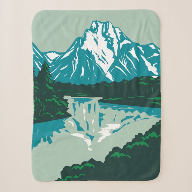 Jackson Hole Valley Sherpa Blanket (Front)