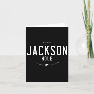 Jackson Hole Wyoming Graphic Distressed Vintage Sn Card