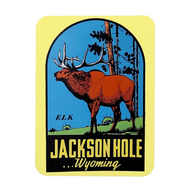 Jackson Hole, Wyoming Magnet (Vertical)