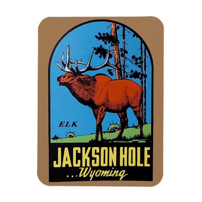 Jackson Hole, Wyoming Magnet (Vertical)