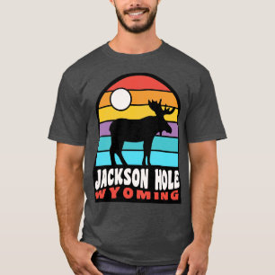 Jackson Hole Wyoming Moose Badge T-Shirt