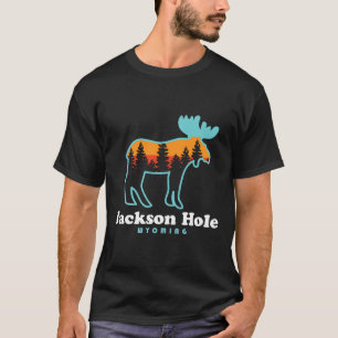 Jackson Hole Wyoming Moose Mountains Grand Tetons T-Shirt