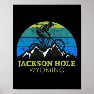 Jackson Hole Wyoming Mountain Biking Mtb Vacation  Poster
