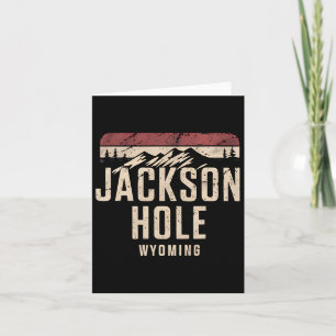 Jackson Hole Wyoming Mountain Hiking Souvenir Gift Card