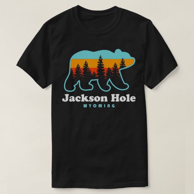 Jackson Hole Wyoming Shirt Bear Mountains Jackson  (Design Front)
