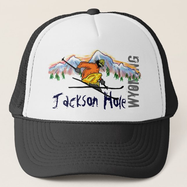Jackson Hole Wyoming ski hat (Front)