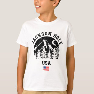 Jackson Hole Wyoming Ski Resort Alpine Skiing Amer T-Shirt