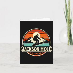Jackson Hole Wyoming Snowboarding  Card