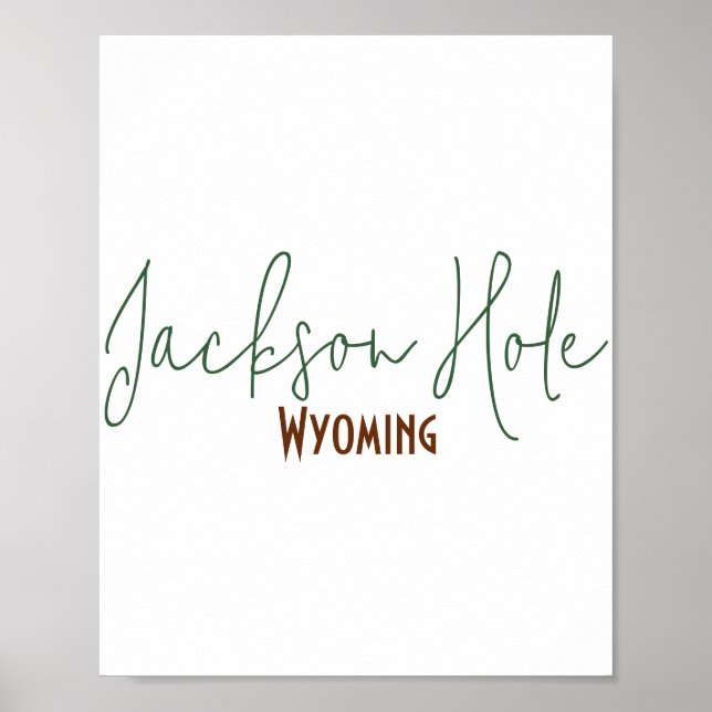 Jackson Hole, Wyoming Souvenir Poster (Front)