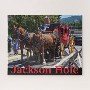 Jackson Hole Wyoming Stagecoach Jigsaw Puzzle
