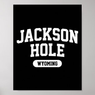 Jackson Hole Wyoming Tetons Ski Mountain Skiing Poster