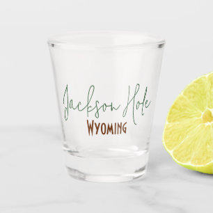Jackson Hole, Wyoming Travel Souvenir Shot Glass