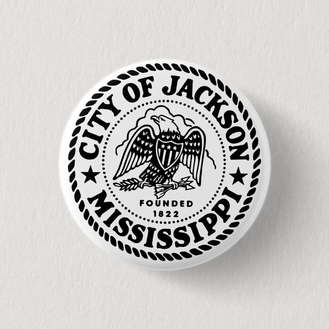 Jackson Mississippi 3 Cm Round Badge (Front)