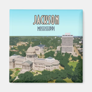 Jackson Mississippi Capital Downtown Magnet