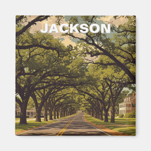 Jackson Mississippi Travel Magnet