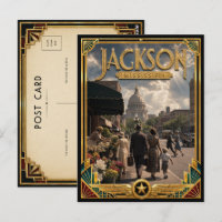 Jackson Mississippi Vintage Art Deco Golden Age