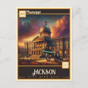 Jackson, Mississippi    Vintage Postcard